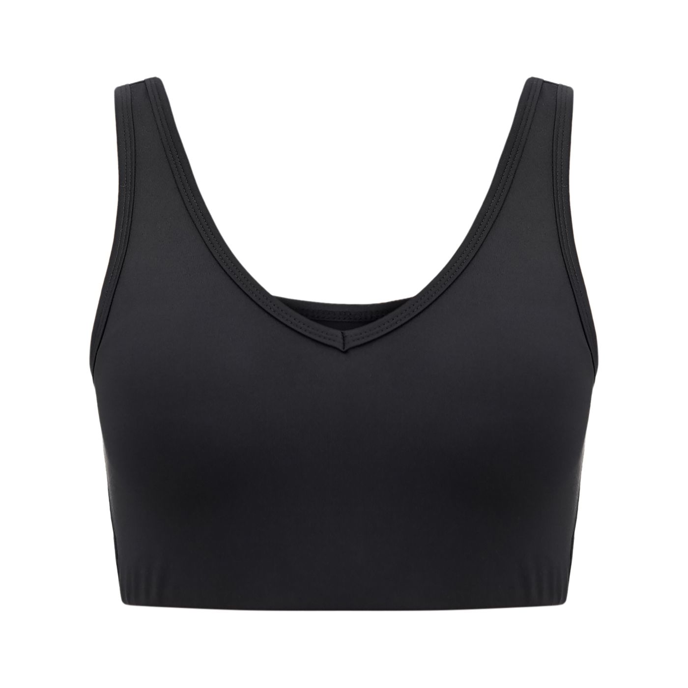 Sporty Set V-neck top, Black 0374 фото