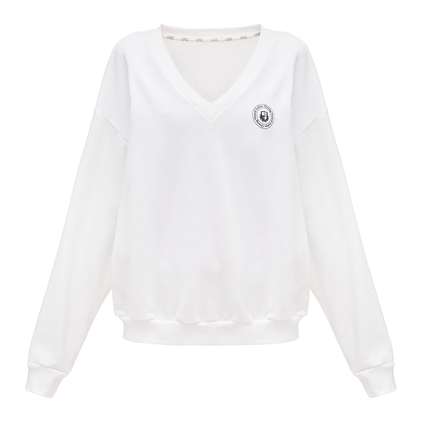 Jane V-neck sweatshirt, Milk 0346 фото