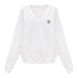 Jane V-neck sweatshirt, Milk