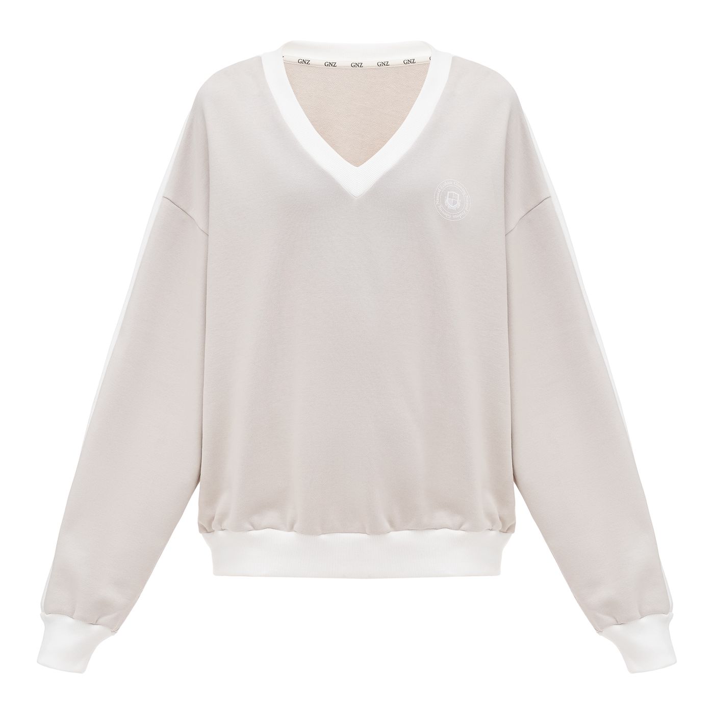 Jane V-neck sweatshirt, Sand 0347 фото