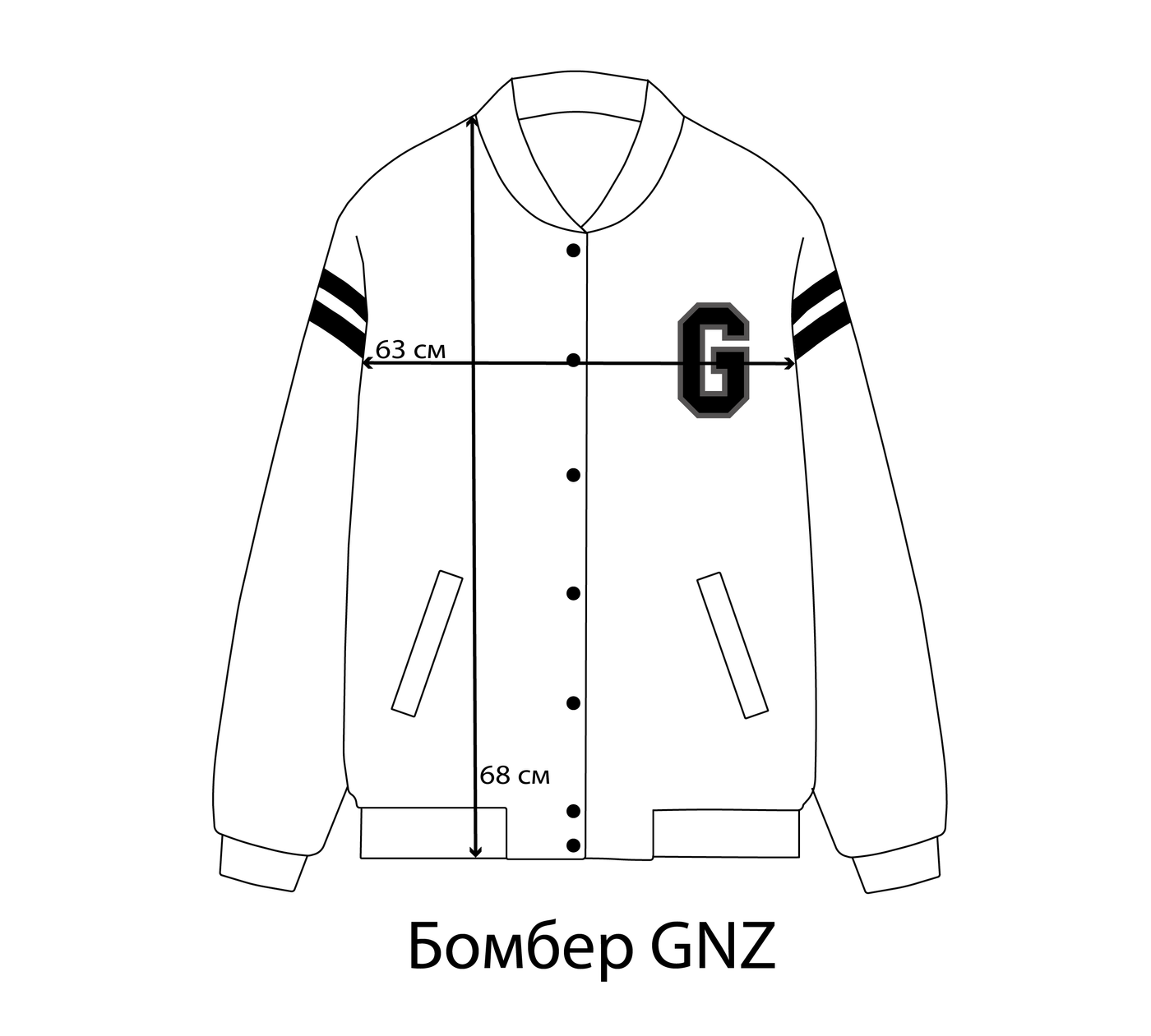 Bomber jacket, Black SS24LS_В_Black_OS фото