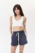 Gala shorts with stripes, Storm, S/M