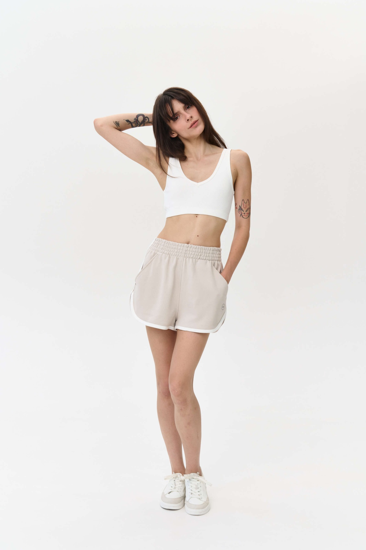 Classic shorts with GNZ edging, Sand SS24_SHCLcan _Sand фото