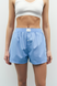 After party shorts, Blue