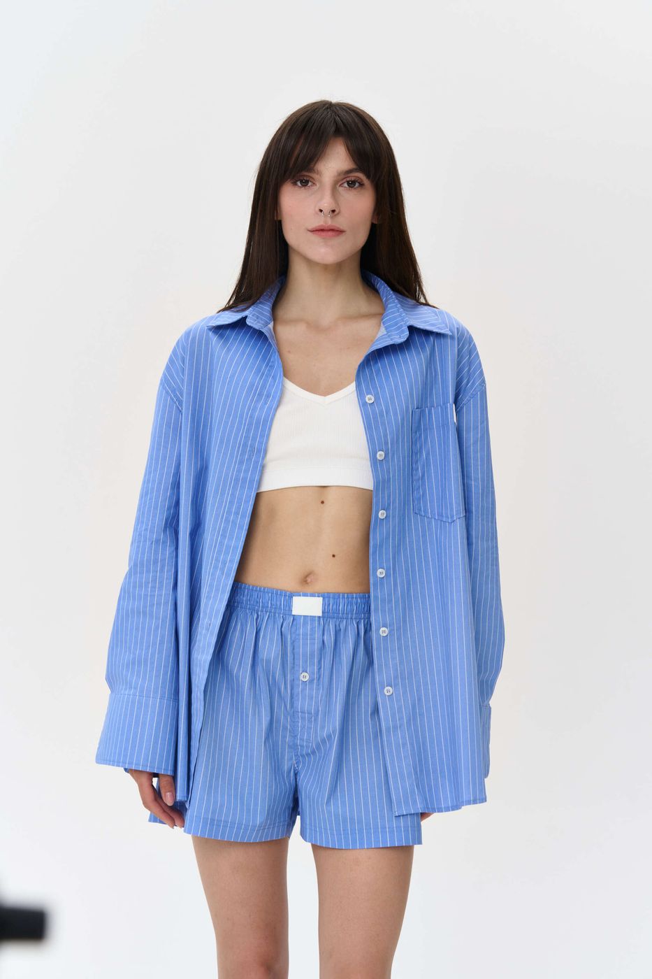 GNZ After party shirt, Blue stripe 0326 фото