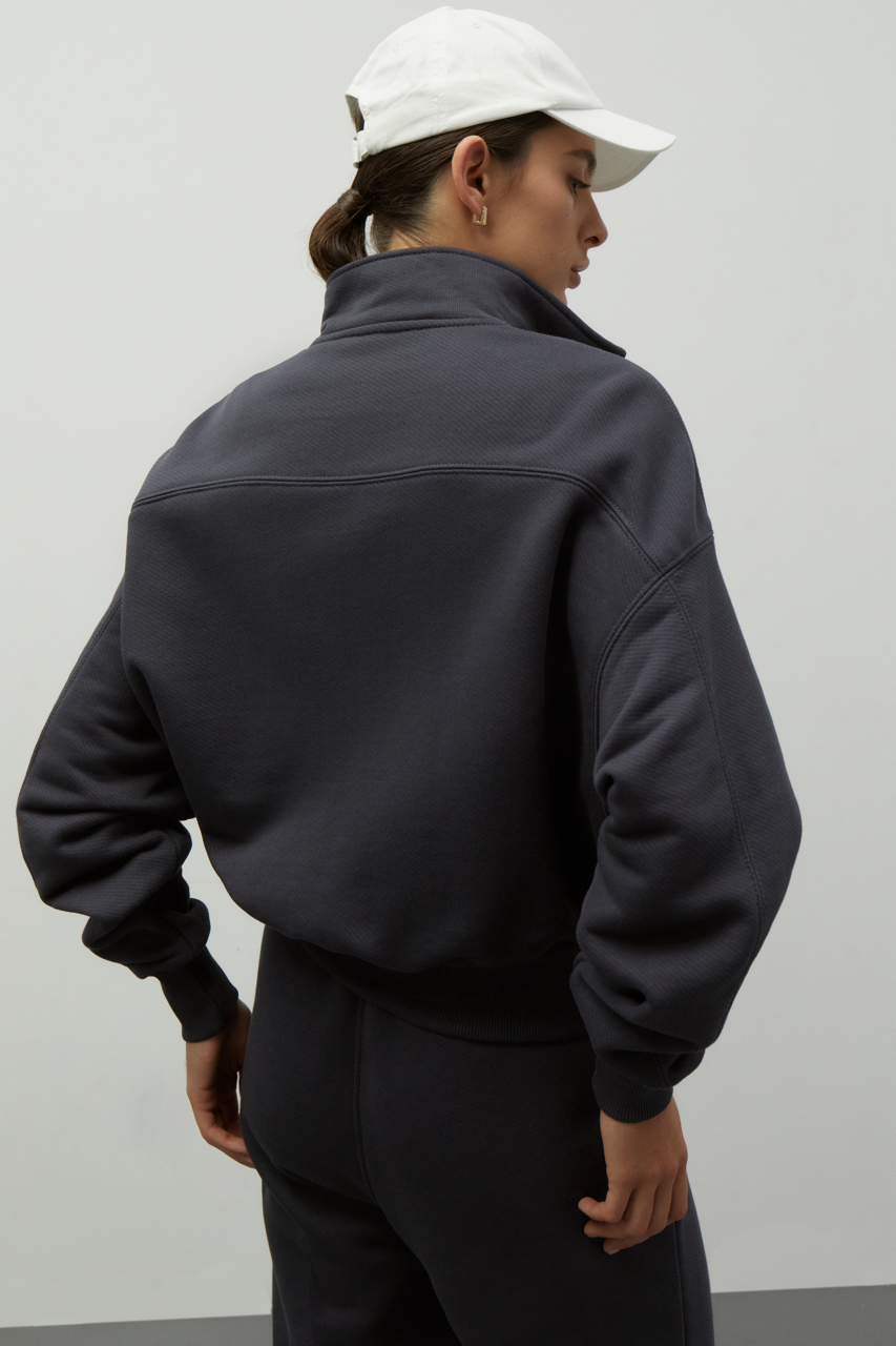 Sweatshirt 80' short on zipper, Storm SS24-SP80'-SWsh-Storm фото