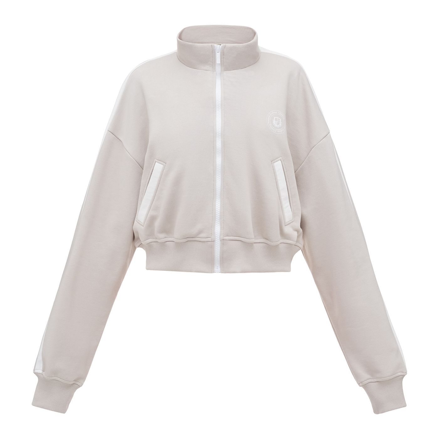 Gala sweatshirt with a zipper with lamps, Sand 0365 фото