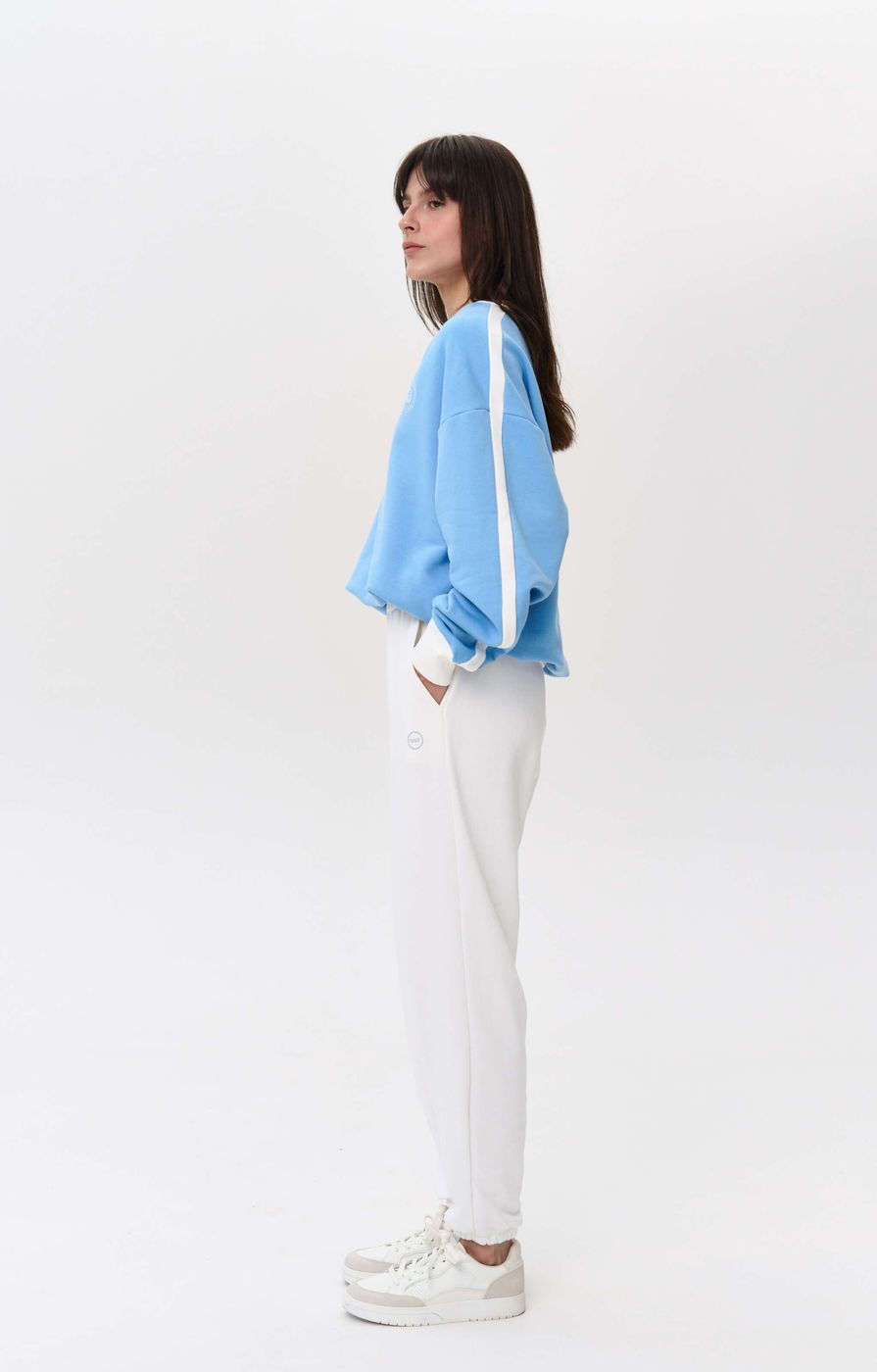 Jane V-neck sweatshirt, Blue 0330 фото