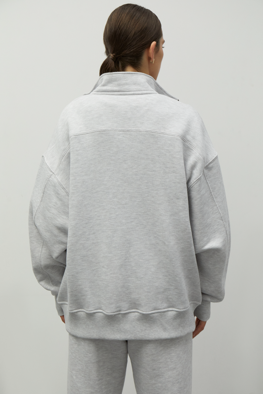 Sweatshirt 80' long on zipper, Melanje SS24-SP80'-SWlng-Melanje фото