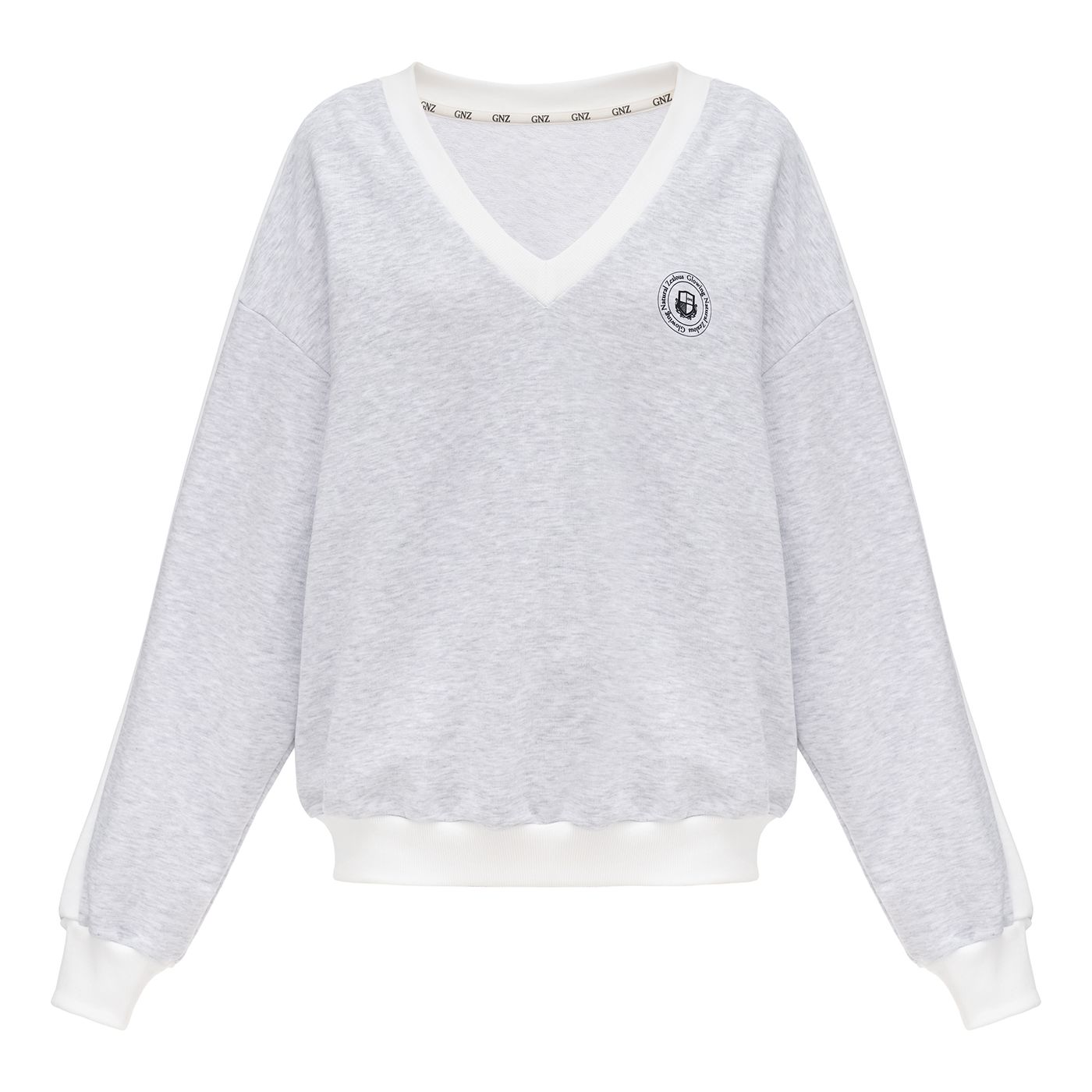 Jane V-neck sweatshirt, Melange 0342 фото