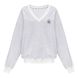 Jane V-neck sweatshirt, Melange