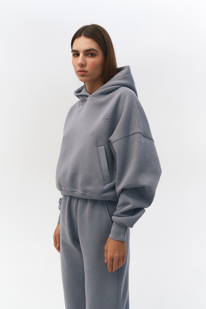 Hoodie GNZ Short Permanent collection, Steel SS24РС_HWsh_Steel_OS фото